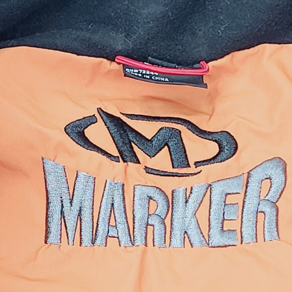Marker Men's Orange Grey Gore-Tex Long Sleeve Full Zip Windbreaker Jacket Size L - Picture 12 of 15